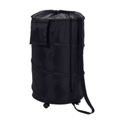 Honey Can Do 18 x 28 Black Pop Up Laundry Hamper With Wheels