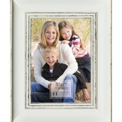 Timeless 5 x 7 Della White Tabletop Picture   Wall Frame