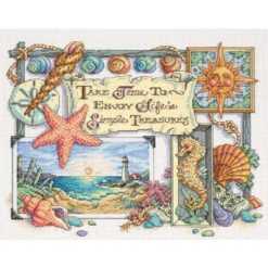 Dimensions 14 x 11 Simple Treasures Counted Cross Stitch Kit