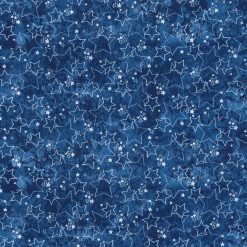 Fabric Traditions Illusions Blue Stars Blender Patriotic Cotton Fabric
