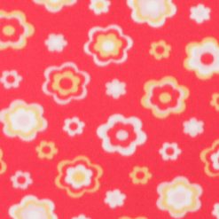 Red Flowers Blizzard Fleece Fabric