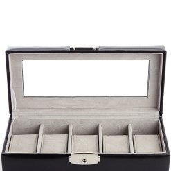 Aristo Leather Five Slot Watch Box