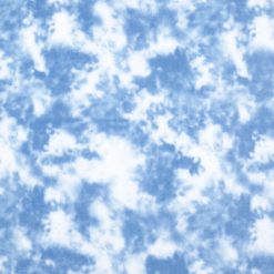 Light Blue   White Tie Dye Anti Pill Fleece Fabric