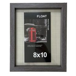 Innovative Home Creations 8 x 10 Gray Wood Float Frame