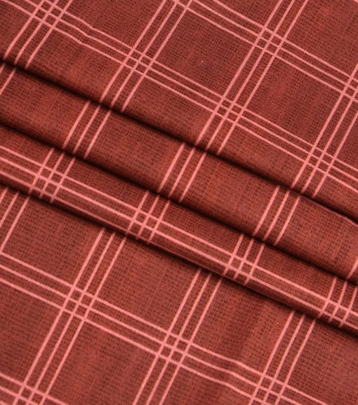 Red Tapestry Plaid Quilt Cotton Fabric by Keepsake Calico - Image 3
