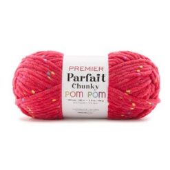 Premier Yarns Parfait Chunky Pom Pom 109yds Worsted Cotton Blend Yarn
