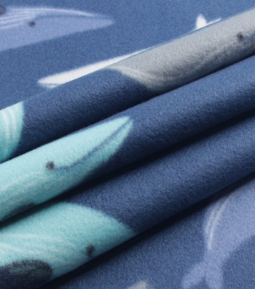 Whales Blizzard Prints Fleece Fabric - Image 3