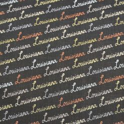Louisiana Next Gen Words State Pride Cotton Fabric