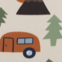 Wilderness Camping Blizzard Prints Fleece Fabric