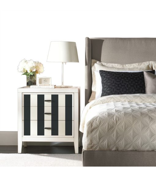 RoomMates Wallpaper Black Awning Stripe - Image 4
