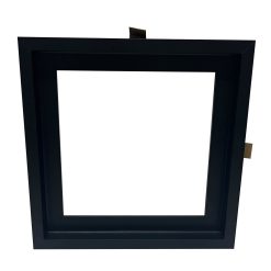 10 x 10 Black Canvas Float Frame by Place   Time