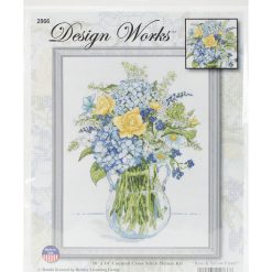 Design Works 10 x 14 Floral Counted Cross Stitch Kit