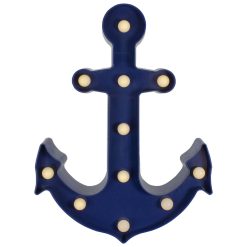 Northlight 12.5 Blue Anchor LED Marquee Wall Sign