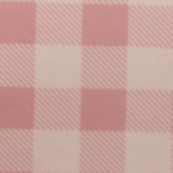 Pink Gingham Blizzard Fleece Fabric