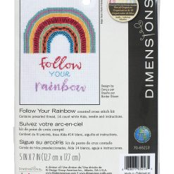 Dimensions Follow Your Rainbow Cross Stitch Kit 5 x 7