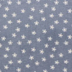 Super Snuggle POP! Scribble Floral Blue Flannel Fabric