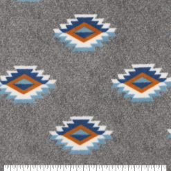 Southwest Aztec Stamp Luxe Fleece Fabric