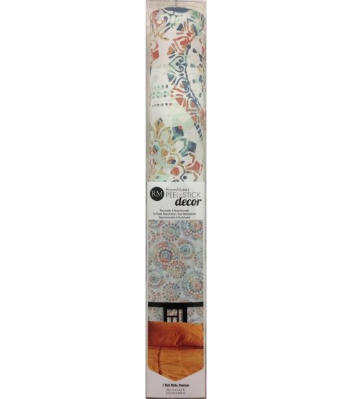 RoomMates Wallpaper Orange   Blue Bohemian - Image 8
