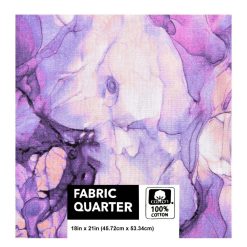 18 x 21 Purple Dye Quilt Cotton Fabric Quarter by Keepsake Calico