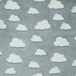 Sew Lush Cloud Gray Embossed Fleece Fabric