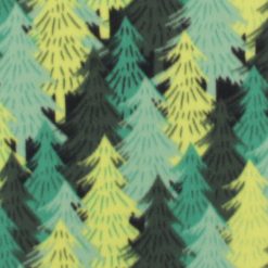 Packed Trees Blizzard Fleece Fabric