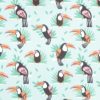 Green Toucan Blizzard Prints Fleece Fabric
