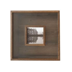 13 x 13 Walnut 5 x 5 Wood Card Box by Place   Time