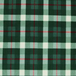 Green Plaid Anti Pill Fleece Fabric