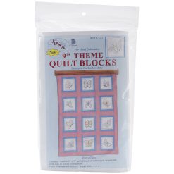 Jack Dempsey 9 Butterflies Themed Stamped Quilt Blocks 12pk
