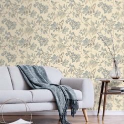 Surface Style 20.5  x 18  Cloud Arboretum Botanical Peel   Stick Wallpaper