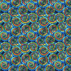 Swirl Tie Dye Multi Super Snuggle Flannel Fabric
