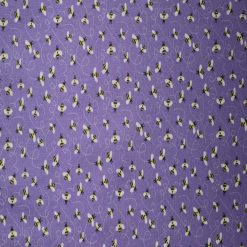 Bees   Swirls on Purple Cotton Fabric by Quilter s Showcase