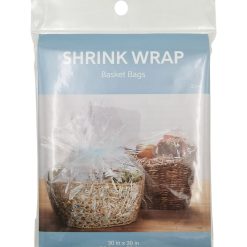 30 x 30 Clear Shrink Wrap Basket Bags 2pk
