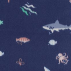 Sea Animals Blizzard Prints Fleece Fabric