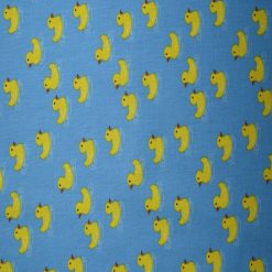 Rubber Ducks on Blue Cotton Fabric by Quilter s Showcase