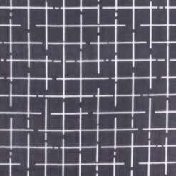 Gray   White Grid Anti Pill Fleece Fabric