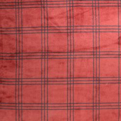 Tapestry Red Plaid Sew Lush Fleece Fabric