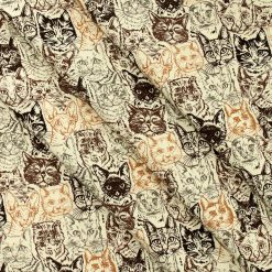 Packed Cats Super Snuggle Flannel Fabric