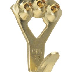 Ook 75lbs Brass Finished Professional Single Picture Hanger
