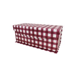 8 Red Checkered Fliptop Box by Hudson 43