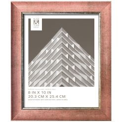 8 x 10 Rose Gold   Silver Tabletop Picture Frame by Place   Time