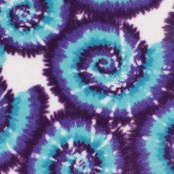 Purple   Turquoise Tie Dye Anti Pill Fleece Fabric
