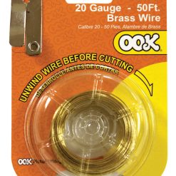 Ook 50  Brass 20 Gauge Picture Hanging Wire