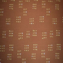 Square Clusters on Brown Quilt Cotton Fabric by Quilter s Showcase
