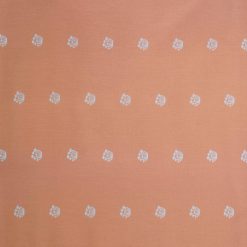 White Mini Mushrooms on Peach Quilt Cotton Fabric by Quilter s Showcase