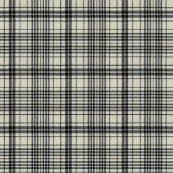 White   Black Plaid Super Snuggle Flannel Fabric