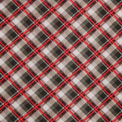Red Black Bias Plaid 108 Wide Flannel Fabric