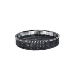 14 Black Bamboo Tray by Place   Time