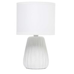 All The Rages 11 Ceramic Mini Desk Lamp With Fabric Shade