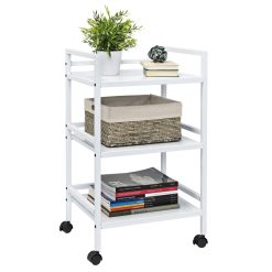 Honey Can Do 31 White Metal Multi Purpose Rolling Cart 30lbs
